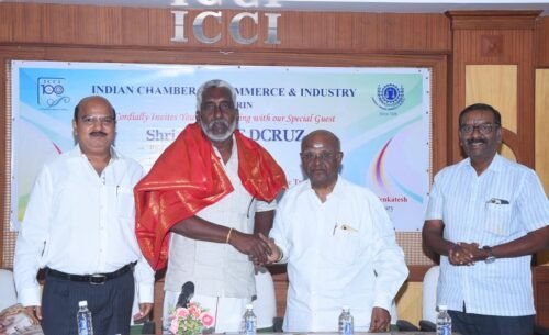 Meeting with our Guest Sri R.N . JOE DCRUZ on 28/5/24 in our Chamber..