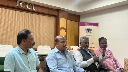 Today FRIDAY 6/12 ICCI MEMBERS had interactive meeting with Shri R Anand, Chief General Manager, NABARD, Chennai and Shri Suresh Ramalingam AGM NABARDThoothukudi in our chamber hall