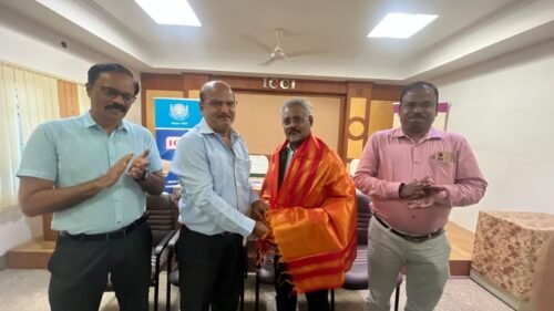 Today FRIDAY 6/12 ICCI MEMBERS had interactive meeting with Shri R Anand, Chief General Manager, NABARD, Chennai and Shri Suresh Ramalingam AGM NABARDThoothukudi in our chamber hall